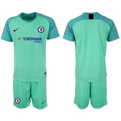 Chelsea Blank Green Goalkeeper Soccer Club Jersey
