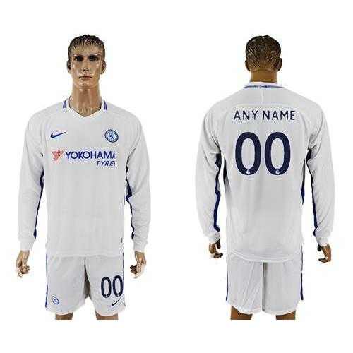 Chelsea Personalized Away Long Sleeves Soccer Club Jersey