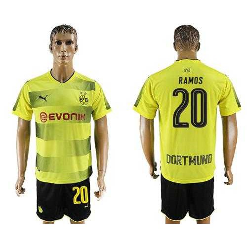 Dortmund #20 Ramos Home Soccer Club Jersey