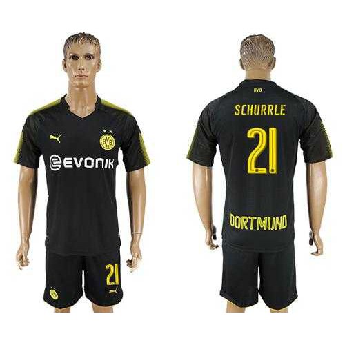 Dortmund #21 Schurrle Away Soccer Club Jersey