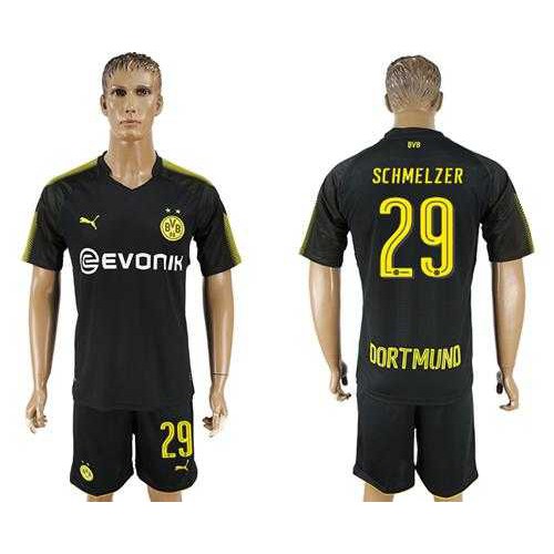 Dortmund #29 Schmelzer Away Soccer Club Jersey