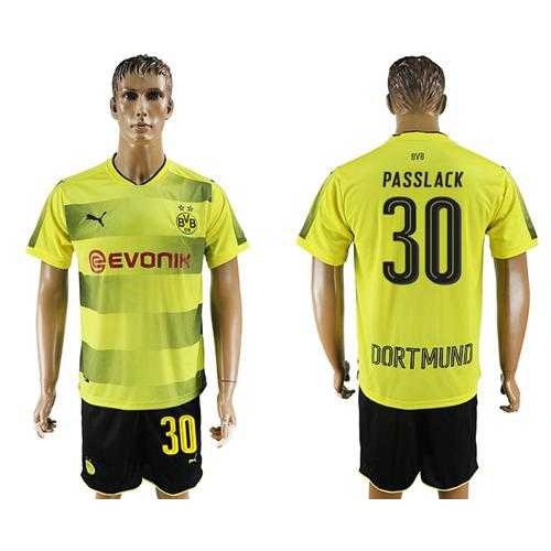 Dortmund #30 Passlack Home Soccer Club Jersey