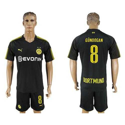 Dortmund #8 Gundogan Away Soccer Club Jersey