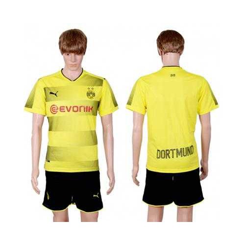 Dortmund Blank Home Soccer Club Jersey