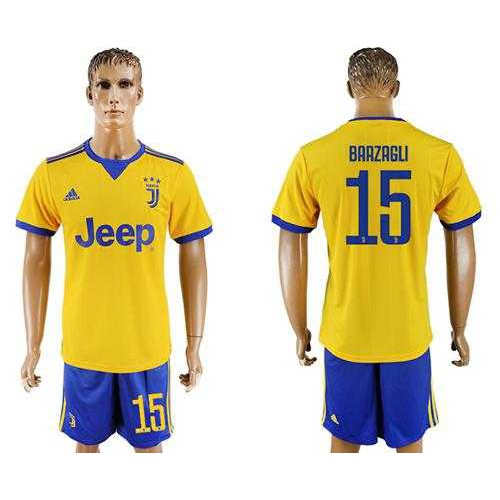 Juventus #15 Barzagli Away Soccer Club Jersey