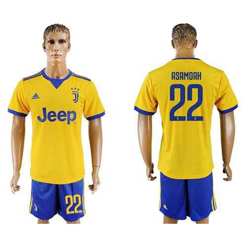 Juventus #22 Asamoah Away Soccer Club Jersey