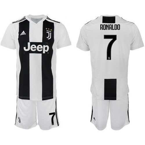 Juventus #7 Ronaldo Home Soccer Club Jersey