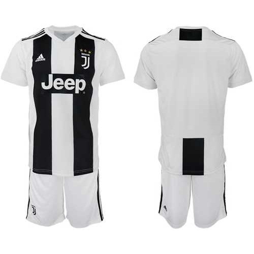 Juventus Blank Home Kid Soccer Club Jersey