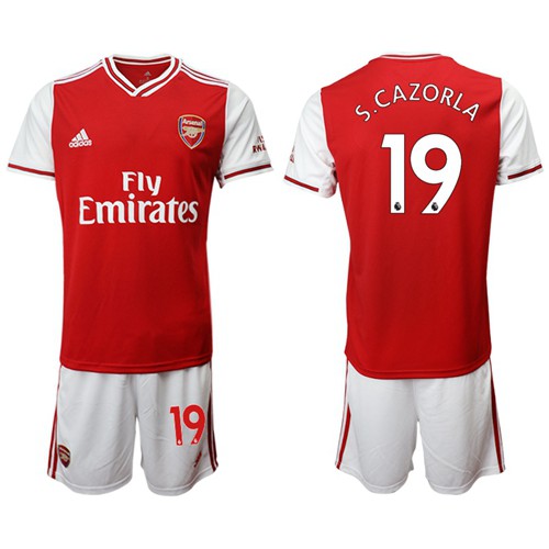 Arsenal #19 S.Cazorla Home Soccer Club Jersey