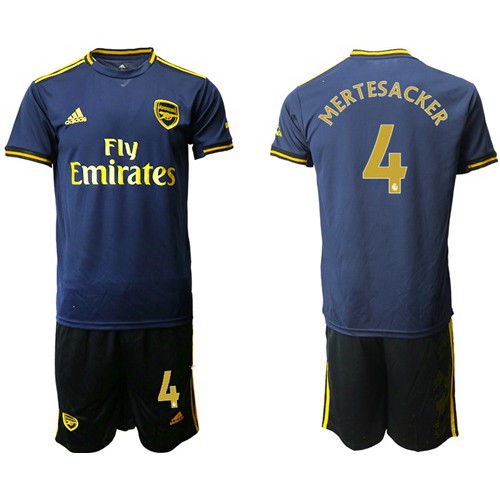 Arsenal #4 Mertesacker Third Soccer Club Jersey