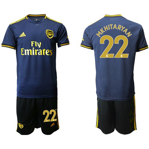 Arsenal #22 Mkhitaryan Third Soccer Club Jersey