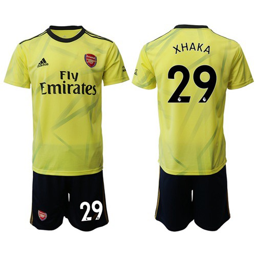 Arsenal #29 Xhaka Yellow Soccer Club Jersey
