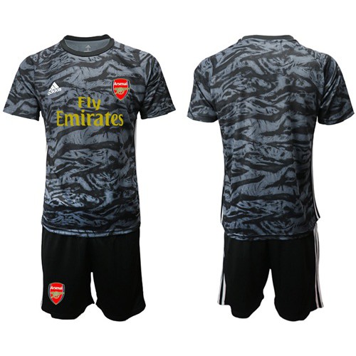 Arsenal Blank Black Goalkeeper Soccer Club Jersey