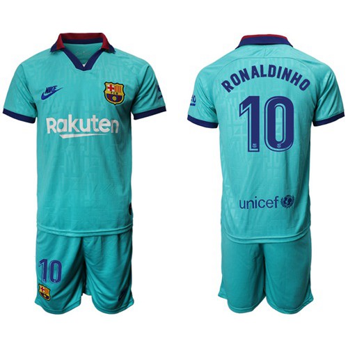Barcelona #10 Ronaldinho Third Soccer Club Jersey