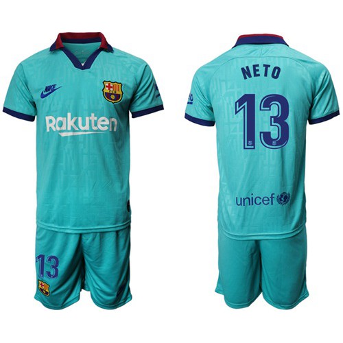 Barcelona #13 Neto Third Soccer Club Jersey