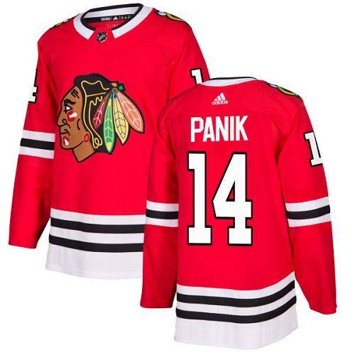 Adidas Chicago Blackhawks #14 Richard Panik Red Home Authentic Stitched NHL  Jersey