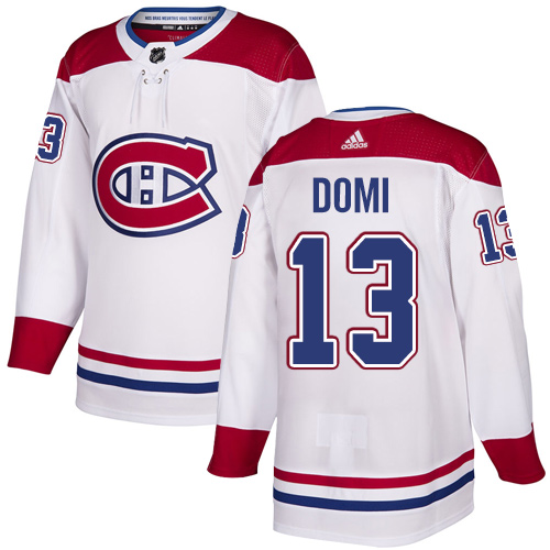 No13 Max Domi White Road Jersey