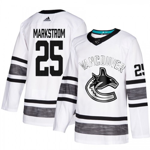 Adidas Vancouver Canucks No25 Jacob Markstrom White 2019 All-Star Game Parley Authentic Stitched NHL Jersey