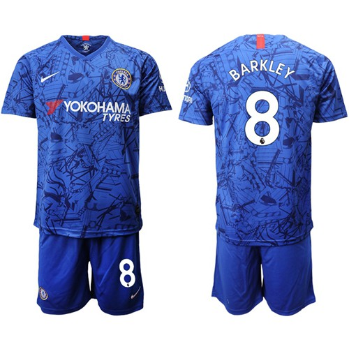 Chelsea #8 Barkley Home Soccer Club Jersey