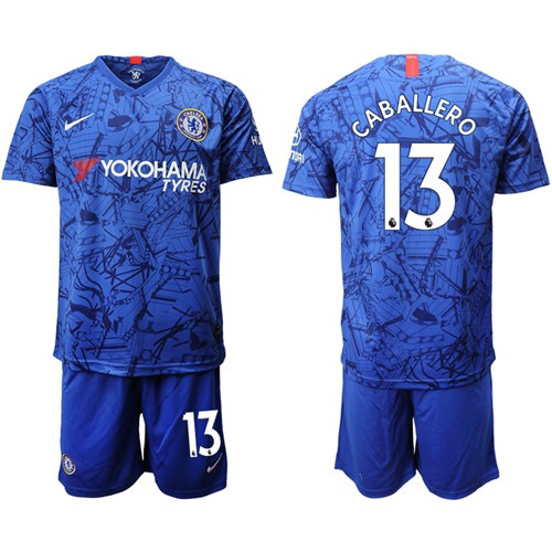 Chelsea #13 Caballero Home Soccer Club Jersey