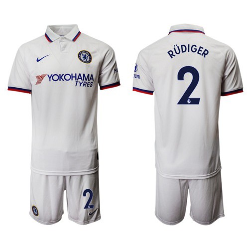 Chelsea #2 Rudiger Away Soccer Club Jersey