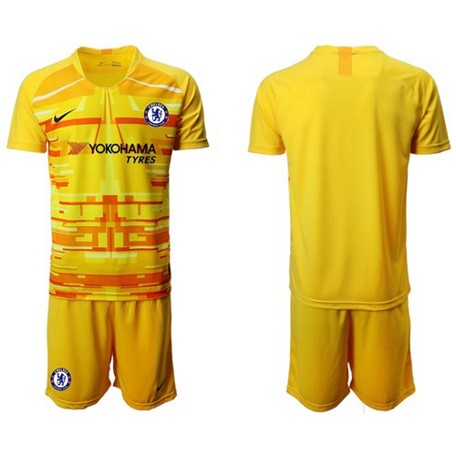 Chelsea Blank Yellow Goalkeeper Soccer Club Jersey
