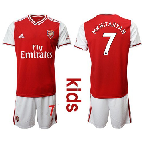 Arsenal #7 Mkhitaryan Home Kid Soccer Club Jersey