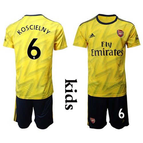 Arsenal #6 Koscielny Away Kid Soccer Club Jersey