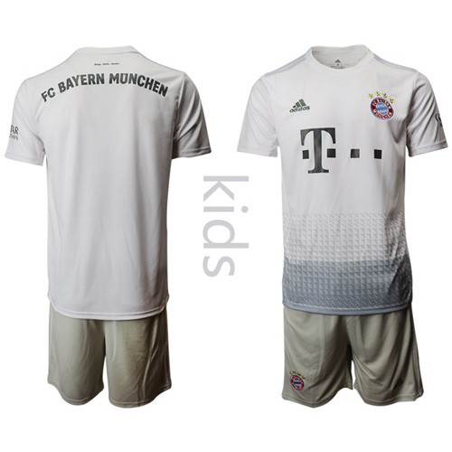 Bayern Munchen Blank Away Kid Soccer Club Jersey
