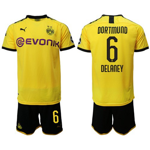 Dortmund #6 Delaney Home Soccer Club Jersey