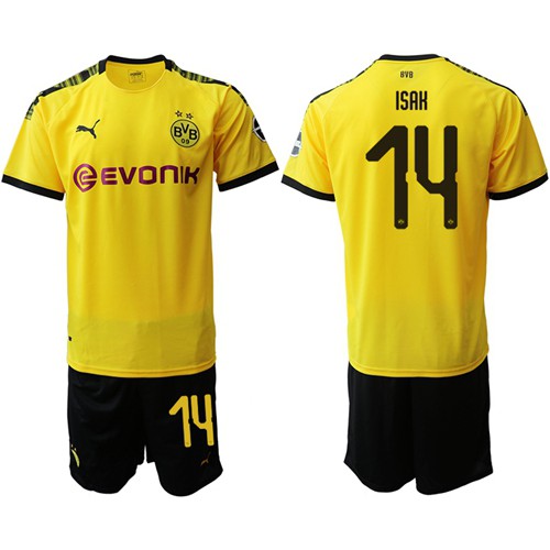 Dortmund #14 Isak Home Soccer Club Jersey