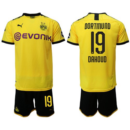 Dortmund #19 Dahoud Home Soccer Club Jersey