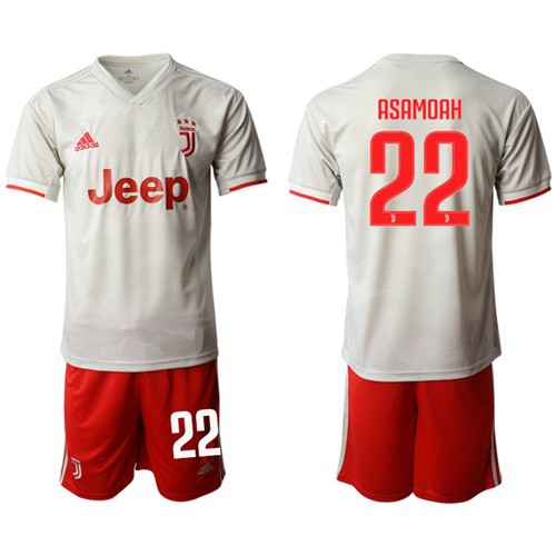 Juventus #22 Asamoah Away Soccer Club Jersey