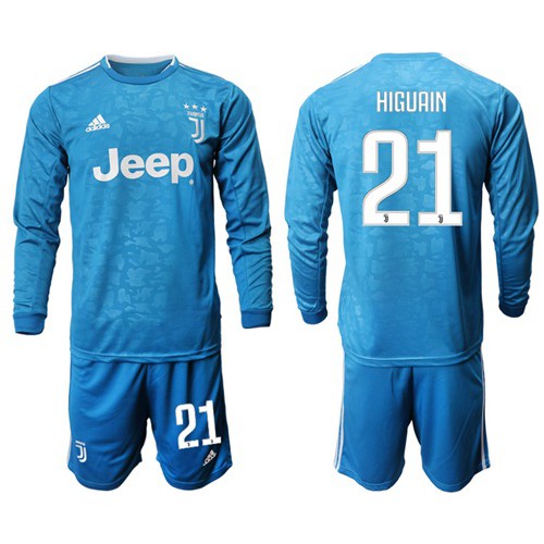 Juventus #21 Higuain Third Long Sleeves Soccer Club Jersey