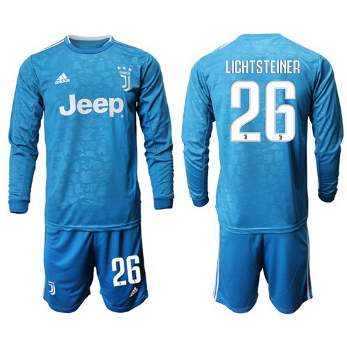 Juventus #26 Lichtsteiner Third Long Sleeves Soccer Club Jersey