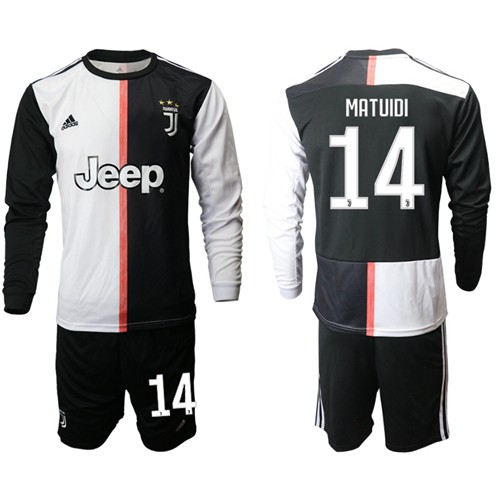 Juventus #14 Matuidi Home Long Sleeves Soccer Club Jersey