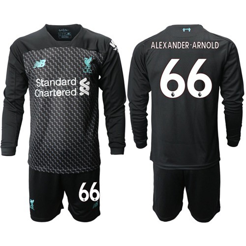 Liverpool #66 Alexander-Arnold Third Long Sleeves Soccer Club Jersey
