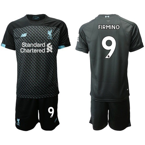 Liverpool #9 Firmino Third Soccer Club Jersey