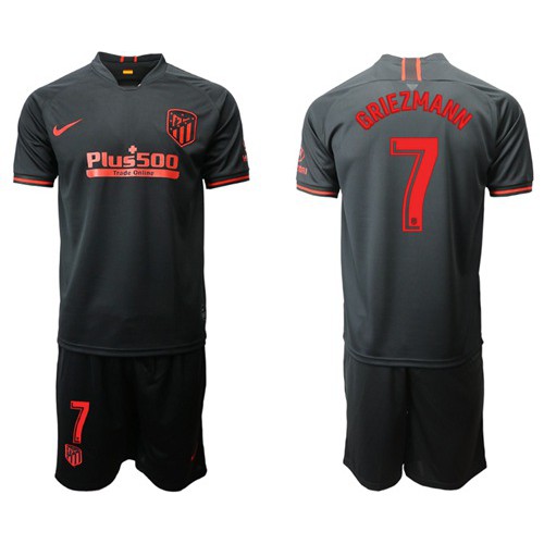 Atletico Madrid #7 Griezmann Away Soccer Club Jersey