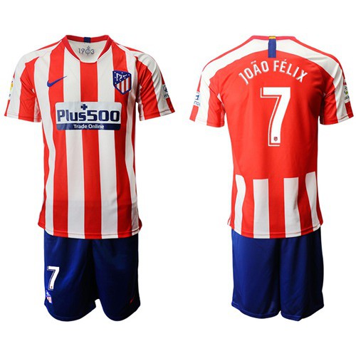 Atletico Madrid #7 Joao Felix Home Soccer Club Jersey