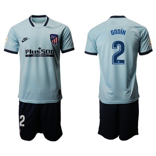 Atletico Madrid #2 Godin Third Soccer Club Jersey