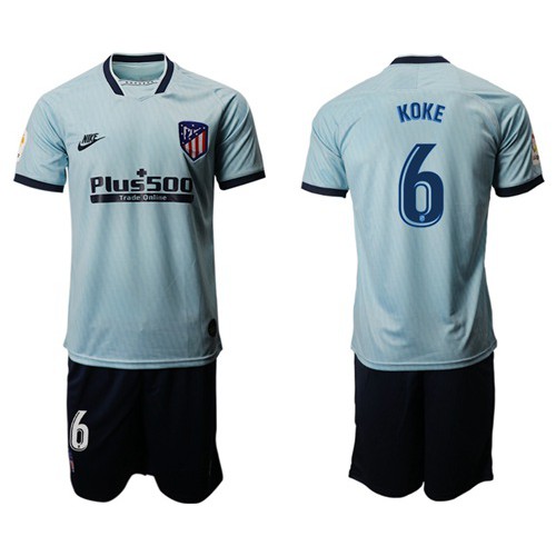 Atletico Madrid #6 Koke Third Soccer Club Jersey