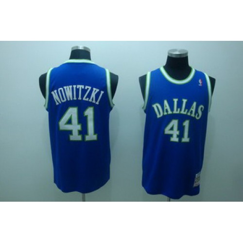 Dallas Mavericks 41 Nowitzki Blue Swingman Jerseys Cheap