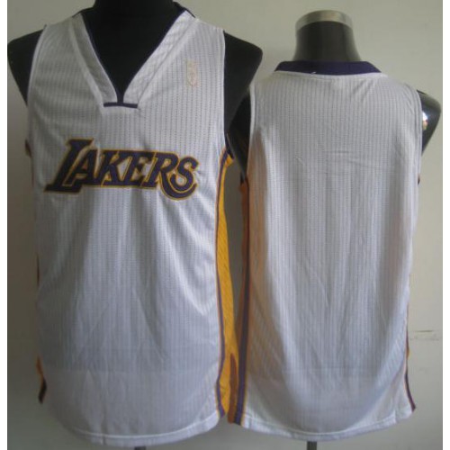 Los Angeles Lakers Blank White Revolution 30 NBA Jerseys Cheap