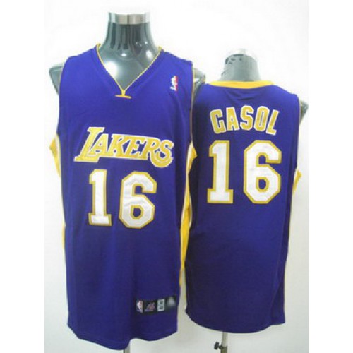 Los Angeles Lakes Gasol purple jerseys Cheap