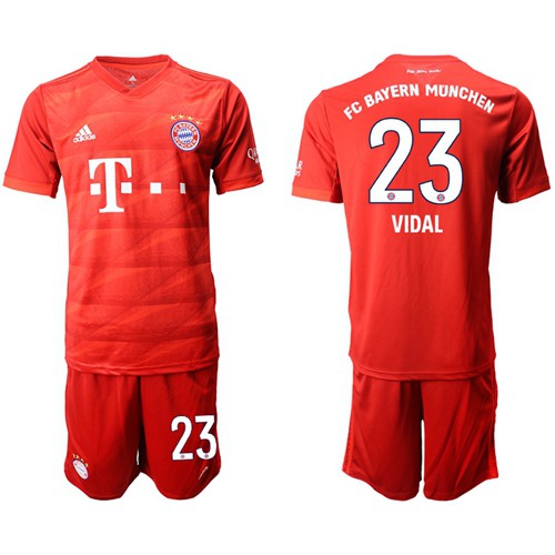 Bayern Munchen #23 Vidal Home Soccer Club Jersey