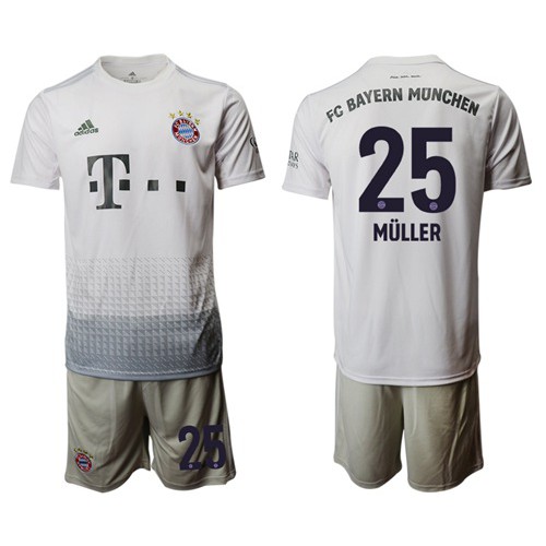 Bayern Munchen #25 Muller Away Soccer Club Jersey