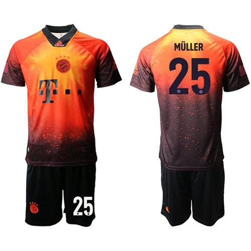 Bayern Munchen #25 Muller FIFA 19AD Memorial Edition Soccer Club Jersey