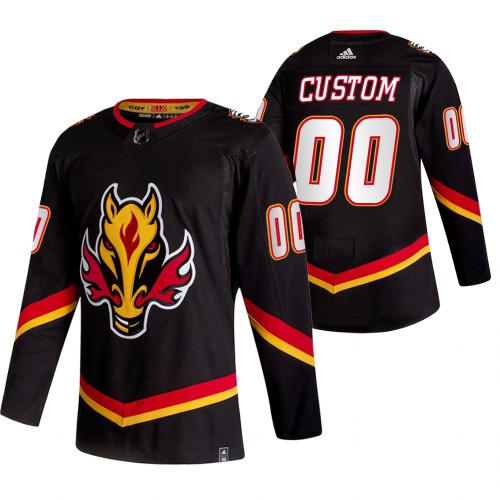 Calgary Flames adidas 2020/21 Reverse Retro Authentic Jersey - Black