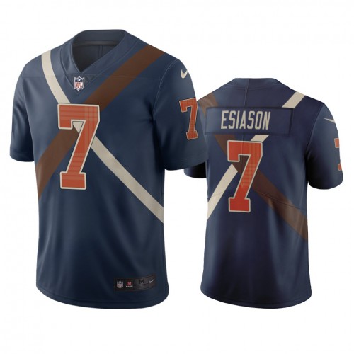 Cincinnati Cincinnati Bengals #7 Boomer Esiason Navy Vapor Limited City Edition NFL Jersey